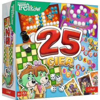 Trefl Gry Gra rodzinna Kalejdoskop 25 gier Rodzina Treflików Trefl 02824