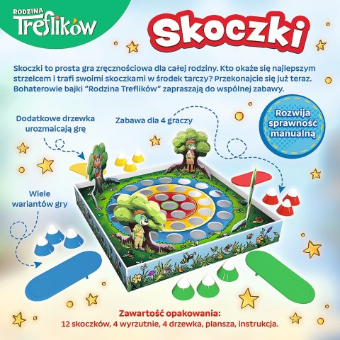 Trefl Gry Gra zręcznościowa Skoczki Rodzina Treflików Trefl 02820