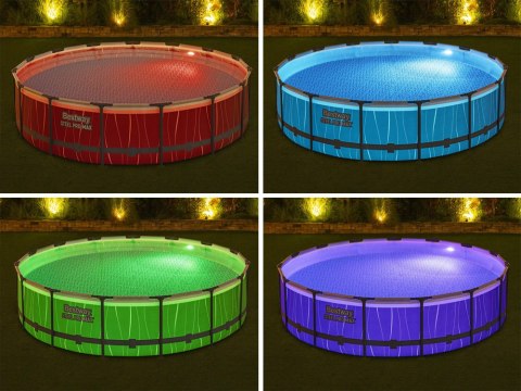 Bestway Bestway Basen STELAŻOWY z kolorowym podświetleniem LED 457x107cm 7w1 561GD