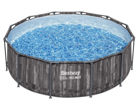 Bestway Bestway Basen stelażowy 366x100cm 8w1 drewno 5614X