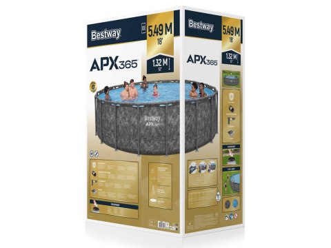 Bestway Bestway Basen stelażowy CAŁOROCZNY 549x132cm 6w1 561KC