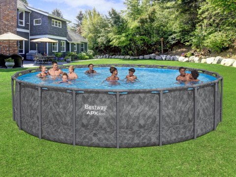 Bestway Bestway Basen stelażowy całoroczny 610x 132cm APX365 pompa drabinka 561KE