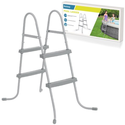 Bestway Bestway Metalowa drabinka do basenu 84cm 58430