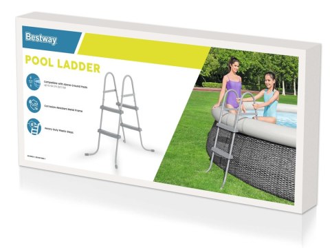 Bestway Bestway Metalowa drabinka do basenu 84cm 58430