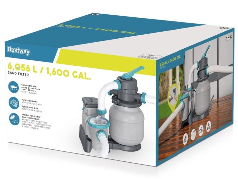 Bestway Bestway Pompa piaskowa do basenu 6056 l/h na kulki filtracyjne 58497