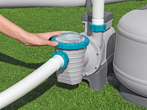 Bestway Bestway wydajna Pompa piaskowa do basenu złączki + węże 11355 L/h 58486