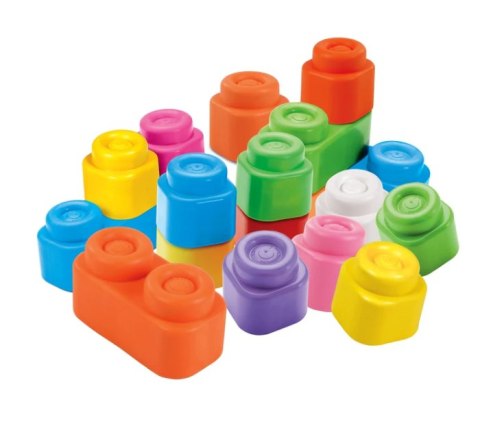 Clementoni Clemmy Kolorowy Zestaw 40 Miękkich Klocków Clementoni 17878