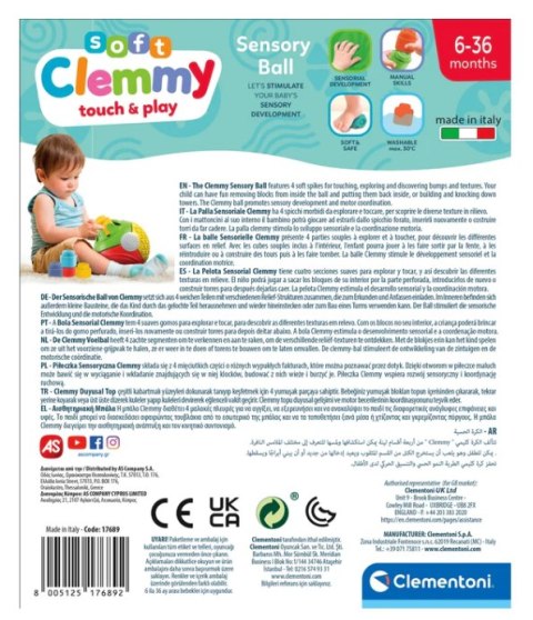Clementoni Clemmy Piłeczka Sensoryczna Clementoni 17689