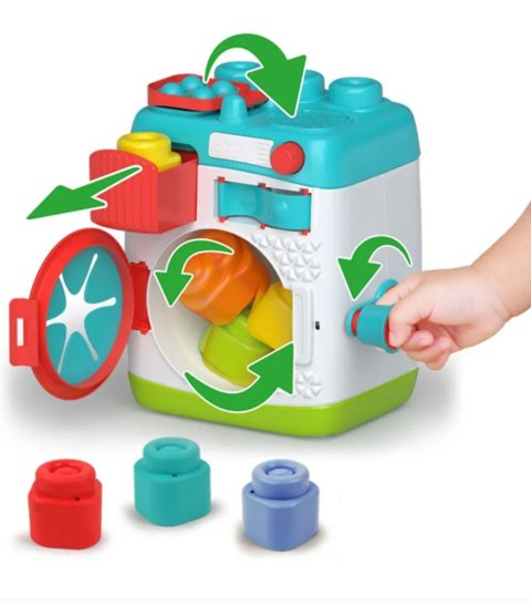 Clementoni Clemmy Pralka Sensoryczna Sorter Klocki Clementoni 17582