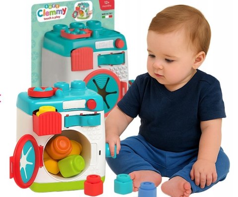 Clementoni Clemmy Pralka Sensoryczna Sorter Klocki Clementoni 17582