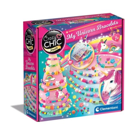 Clementoni Crazy Chic Zestaw Koralików Bransoletki z Jednorożcem Clementoni 50882