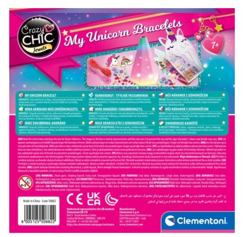 Clementoni Crazy Chic Zestaw Koralików Bransoletki z Jednorożcem Clementoni 50882