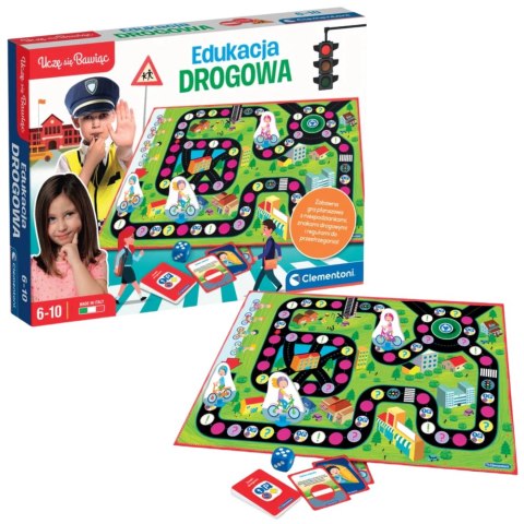 Clementoni Gra edukacyjna Edukacja Drogowa Uczę się Bawiąc Język Polski Clementoni 50777