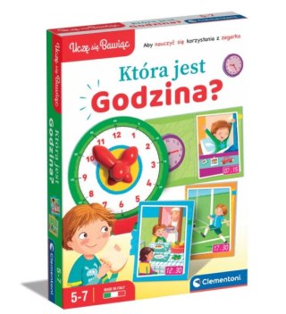 Clementoni Gra edukacyjna Puzzle Która Jest Godzina? Zegarek Uczę się Bawiąc Język Polski Clementoni 50771