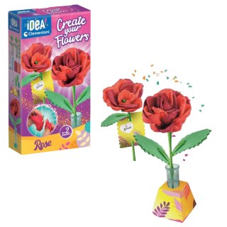 Clementoni Idea Art Zestaw Kreatywny Mini Fabryka Kwiatów Róża Clementoni 18168