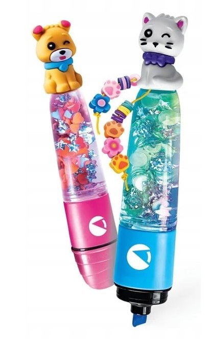 Clementoni Idea Art Zestaw Mini Fabryka Markerów Zakreślaczy Słodkie Pupile Pies i Kot Clementoni 18166