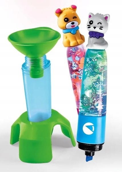 Clementoni Idea Art Zestaw Mini Fabryka Markerów Zakreślaczy Słodkie Pupile Pies i Kot Clementoni 18166