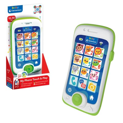 Clementoni Mój Pierwszy Telefon Mówiący Smartfon Dotykowy Język Polski Niemiecki Turecki Portugalski Clementoni 17531