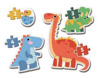Clementoni Moje Pierwsze Puzzle 2-3-4-5 DINOZAURY Clementoni 20834
