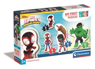 Clementoni Moje Pierwsze Puzzle 3-6-9-12 SPIDEY I PRZYJACIELE Clementoni 20836