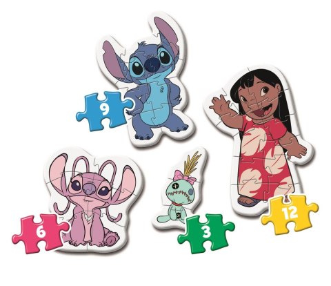 Clementoni Moje Pierwsze Puzzle 3-6-9-12 STITCH Clementoni 20595