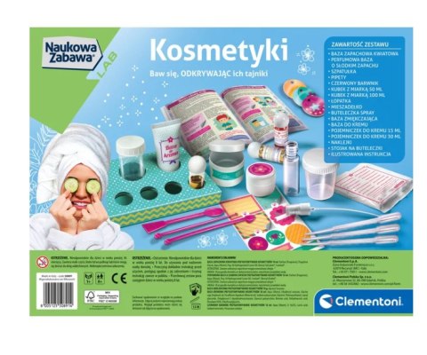 Clementoni Naukowa Zabawa Laboratorium Kosmetyków Krem Sól do Kąpieli Kosmetyki Język Polski Clementoni 50891