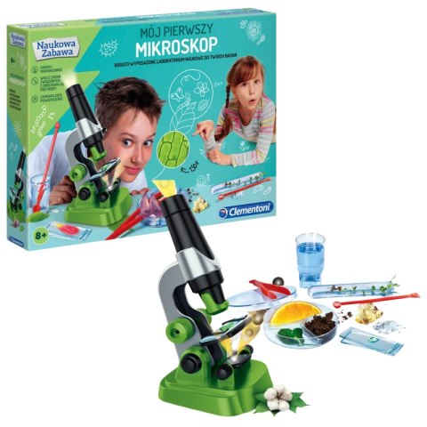 Clementoni Naukowa Zabawa Mój Pierwszy Mikroskop Język Polski Clementoni 50071