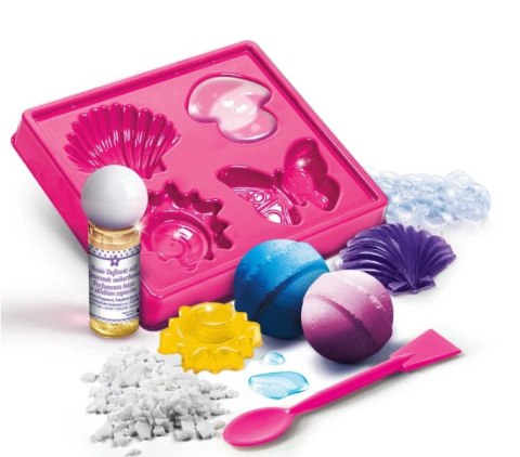 Clementoni Naukowa Zabawa Zestaw Laboratorium Mydlarskie Mydła Kule do Kąpieli Język Polski Clementoni 60949