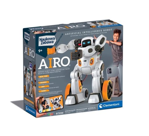 Clementoni Naukowa Zabawa Zestaw Robot Airo Język Polski Clementoni 50819
