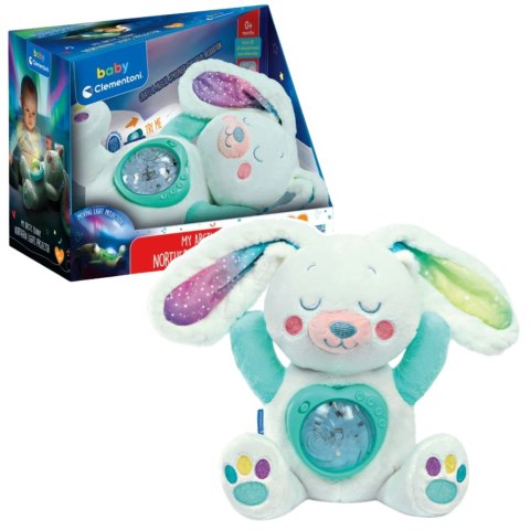 Clementoni Projektor Przytulanka Arktyczny Króliczek Zorza Polarna Clementoni 17594