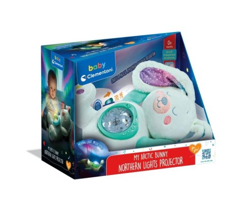 Clementoni Projektor Przytulanka Arktyczny Króliczek Zorza Polarna Clementoni 17594