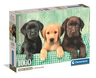 Clementoni Puzzle 1000 HQC TRZY LABRADORY Clementoni 39946
