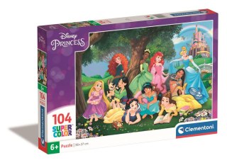 Clementoni Puzzle 104 Super Color DISNEY KSIĘŻNICZKI Clementoni 25743