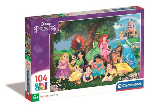 Clementoni Puzzle 104 Super Color DISNEY KSIĘŻNICZKI Clementoni 25743