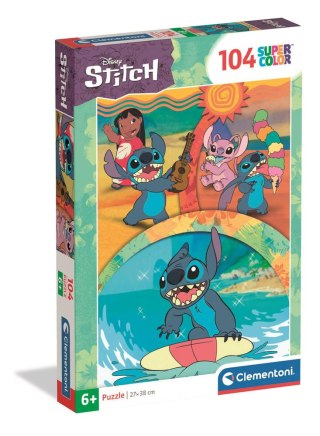 Clementoni Puzzle 104 Super Color DISNEY STITCH Clementoni 25042