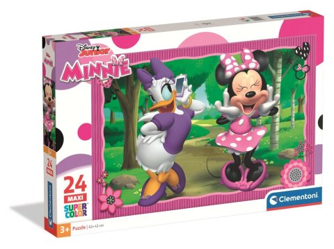 Clementoni Puzzle 24 Maxi Super Color DISNEY JUNIOR MYSZKA MINNIE Clementoni 24091