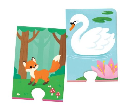 Clementoni Puzzle Zwierzęta i Ich Cienie Uczę się Bawiąc Język Polski Clementoni 50762