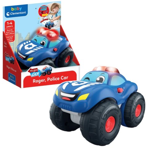 Clementoni Samochód Policyjny Roger Efekty Dźwiękowe Świetlne Clementoni 17543