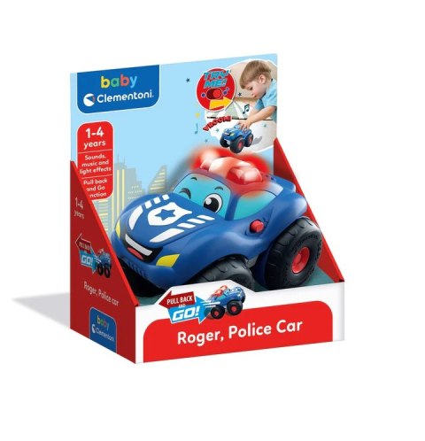 Clementoni Samochód Policyjny Roger Efekty Dźwiękowe Świetlne Clementoni 17543