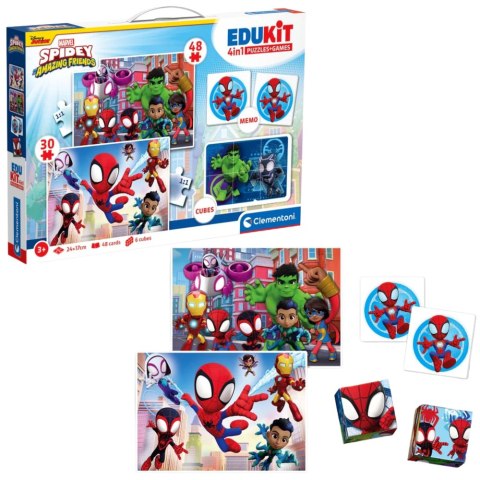 Clementoni Zestaw Edukacyjny Puzzle Memo Klocki MARVEL SPIDEY Clementoni 18295