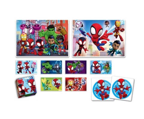 Clementoni Zestaw Edukacyjny Puzzle Memo Klocki MARVEL SPIDEY Clementoni 18295