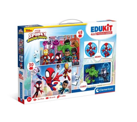 Clementoni Zestaw Edukacyjny Puzzle Memo Klocki MARVEL SPIDEY Clementoni 18295