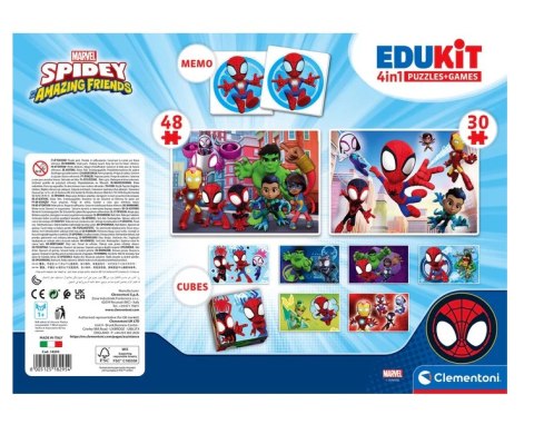 Clementoni Zestaw Edukacyjny Puzzle Memo Klocki MARVEL SPIDEY Clementoni 18295