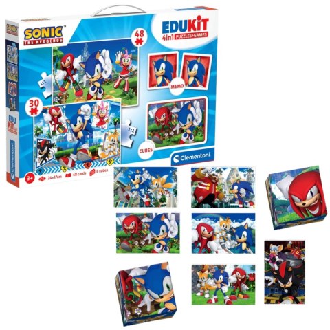 Clementoni Zestaw Edukacyjny Puzzle Memo Klocki SONIC Clementoni 18318