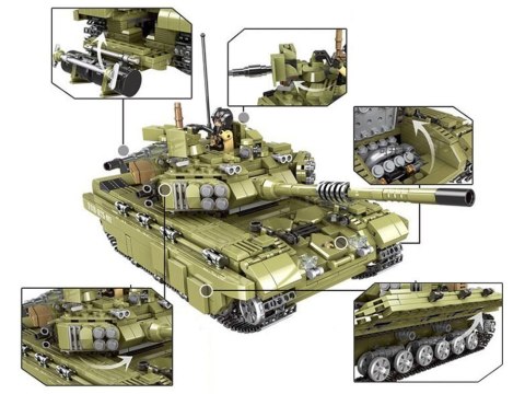 JOKOMISIADA Klocki wojskowe Czołg Scorpio Tiger 1386el ZA3471