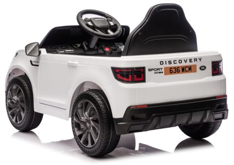 LEAN CARS Pojazd Na Akumulator Land Rover Discovery DLS-K06 Biały