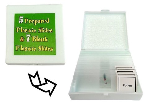 LEAN Toys Mikroskop Dziecięcy Walizka Nauka 300x 600x 1200x