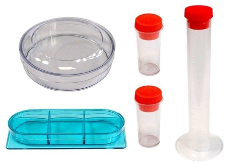 LEAN Toys Mikroskop Dziecięcy Walizka Nauka 300x 600x 1200x