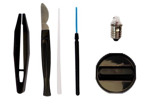 LEAN Toys Mikroskop Dziecięcy Walizka Nauka 300x 600x 1200x