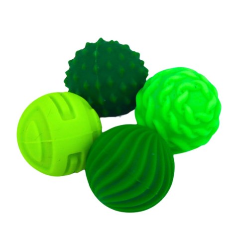 Marka niezdefiniowana Magnetyczne Silikonowe Piłki Antystresowe W Etui Zielone 2,5 cm 4 el.